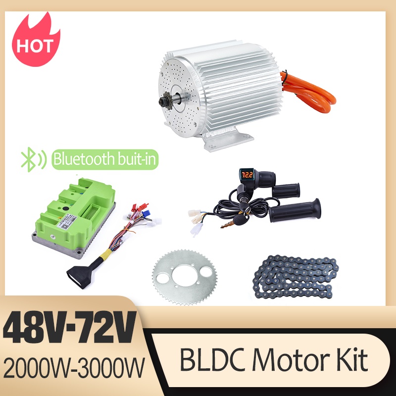 3000W 72V Electric Brushless M - Electric Motorcycle Conversion Kit 72V 评论和价格