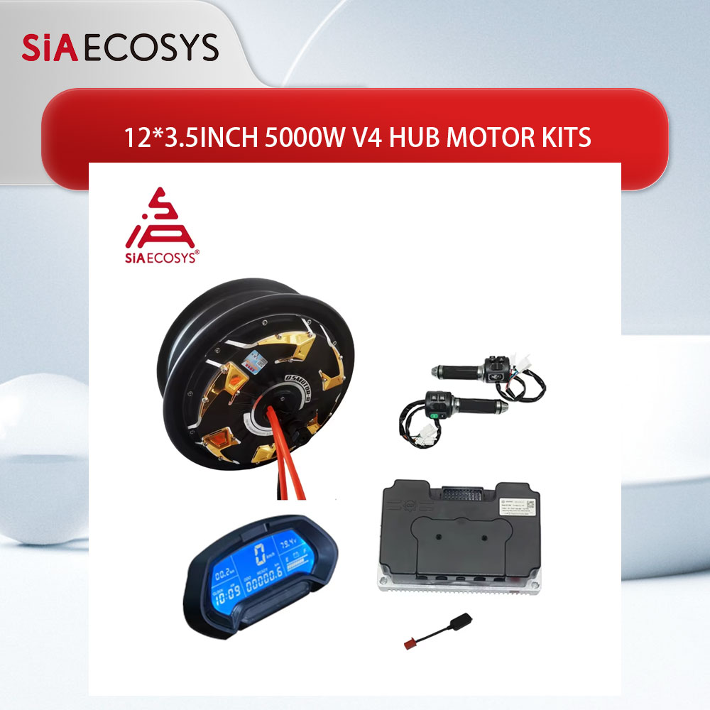 QS Motor 12*3.5inch 5000W V4 7 - Electric Motorcycle Conversion Kit 72V 评论和价格