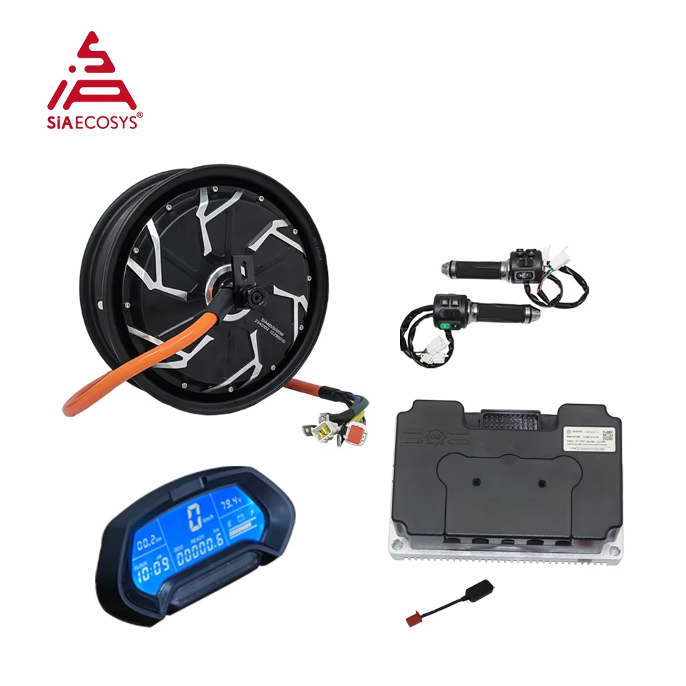 QS Motor 12*3.5inch 5000W V4 7 - Electric Motorcycle Conversion Kit 72V 评论和价格